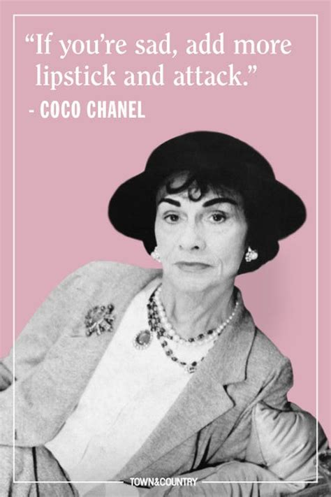 lipstick quotes chanel|coco chanel fashion quotes.